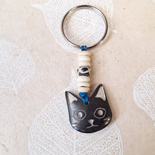 画像をギャラリービューアに読み込む, ちょこんネコキーチェーン黒猫