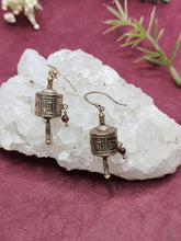 画像をギャラリービューアに読み込む, マニ車ピアス/イヤリング変更可 真鍮 職人手作り