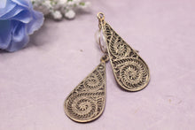 画像をギャラリービューアに読み込む, ペイズリーピアス 真鍮 職人手作り ドロップ