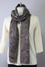 画像をギャラリービューアに読み込む, 首に巻いたカシミヤストール