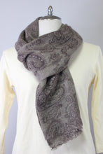 画像をギャラリービューアに読み込む, 首に巻いたカシミヤストール