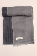 画像をギャラリービューアに読み込む, 軽いカシミヤストールグレー