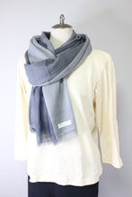画像をギャラリービューアに読み込む, 首に巻いた美しいグラデーションストール
