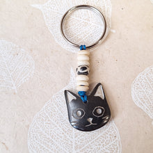 画像をギャラリービューアに読み込む, ちょこんネコキーチェーン黒猫
