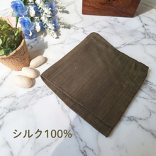 画像をギャラリービューアに読み込む, シルク100%ハンドタオル
