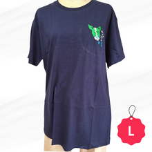 画像をギャラリービューアに読み込む, くしゃみワンコTシャツネイビーL
